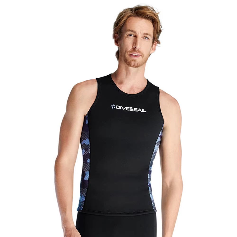 2MM Split Wetsuit Vest Shorts Neoprene Cold Wetsuit Elastic Thickened Snorkeling Warm Swimming Beach Surfing Wetsuitdropshipping