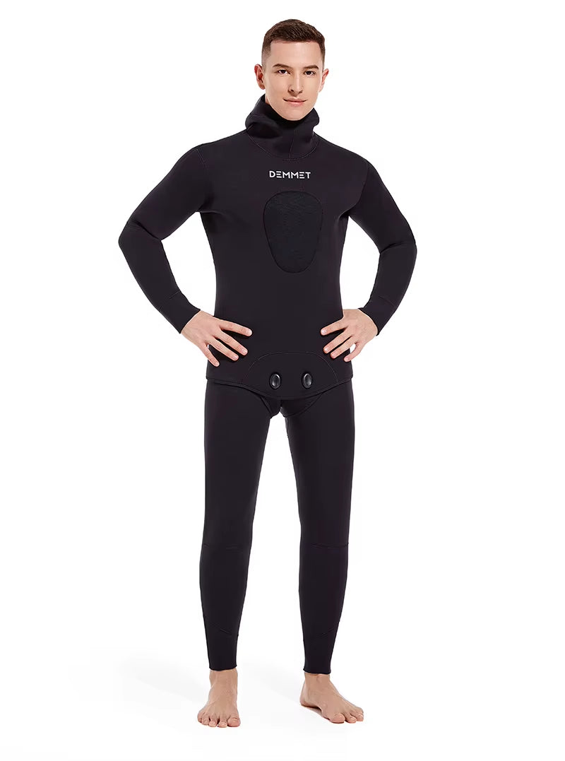 HOT 5MM SCR Neoprene Wetsuit Men Top Pants Diving Suit Underwater Fishing Spearfishing Swimwear Wetsuit Top/Pant Sold Separately