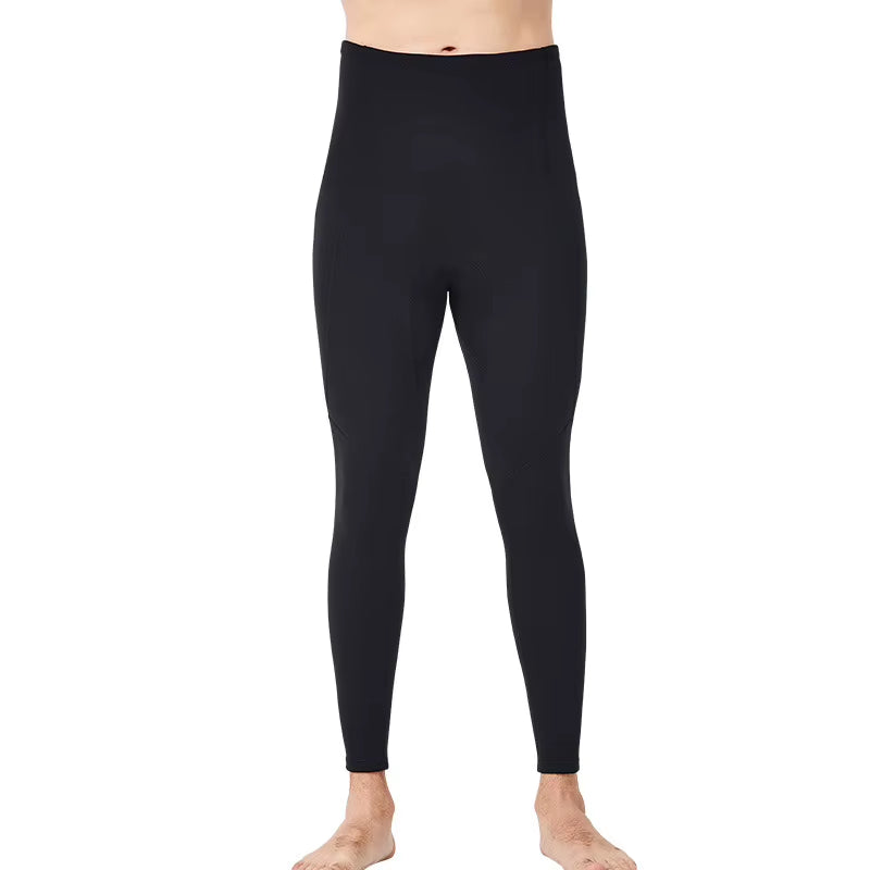 2Mm Premium Diving Suit for Men Women Wetwuit Pants Split Body Jacket Pants Neoprene Swimwear Keep Warm Black