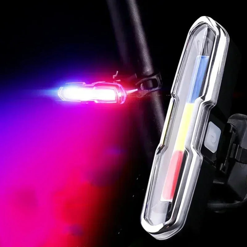 Bike Taillight USB Rechargeable LED Bicycle Lighting Waterproof Cycling Flashing Safety Warning Lamp Bicycle Lantern Accessories
