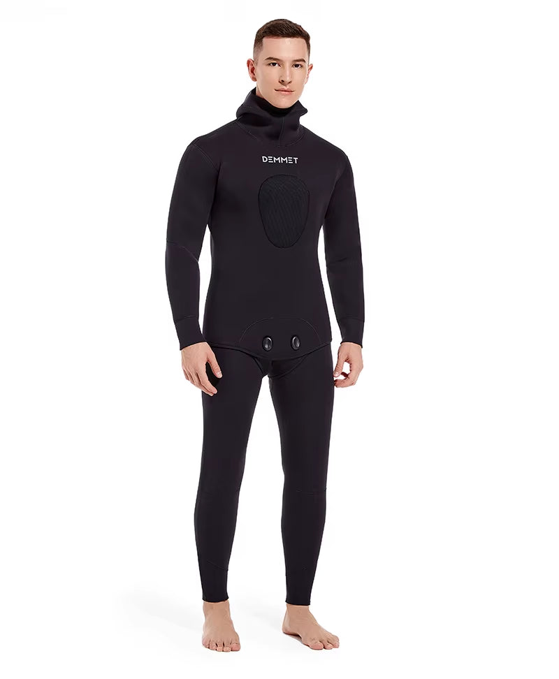 HOT 5MM SCR Neoprene Wetsuit Men Top Pants Diving Suit Underwater Fishing Spearfishing Swimwear Wetsuit Top/Pant Sold Separately
