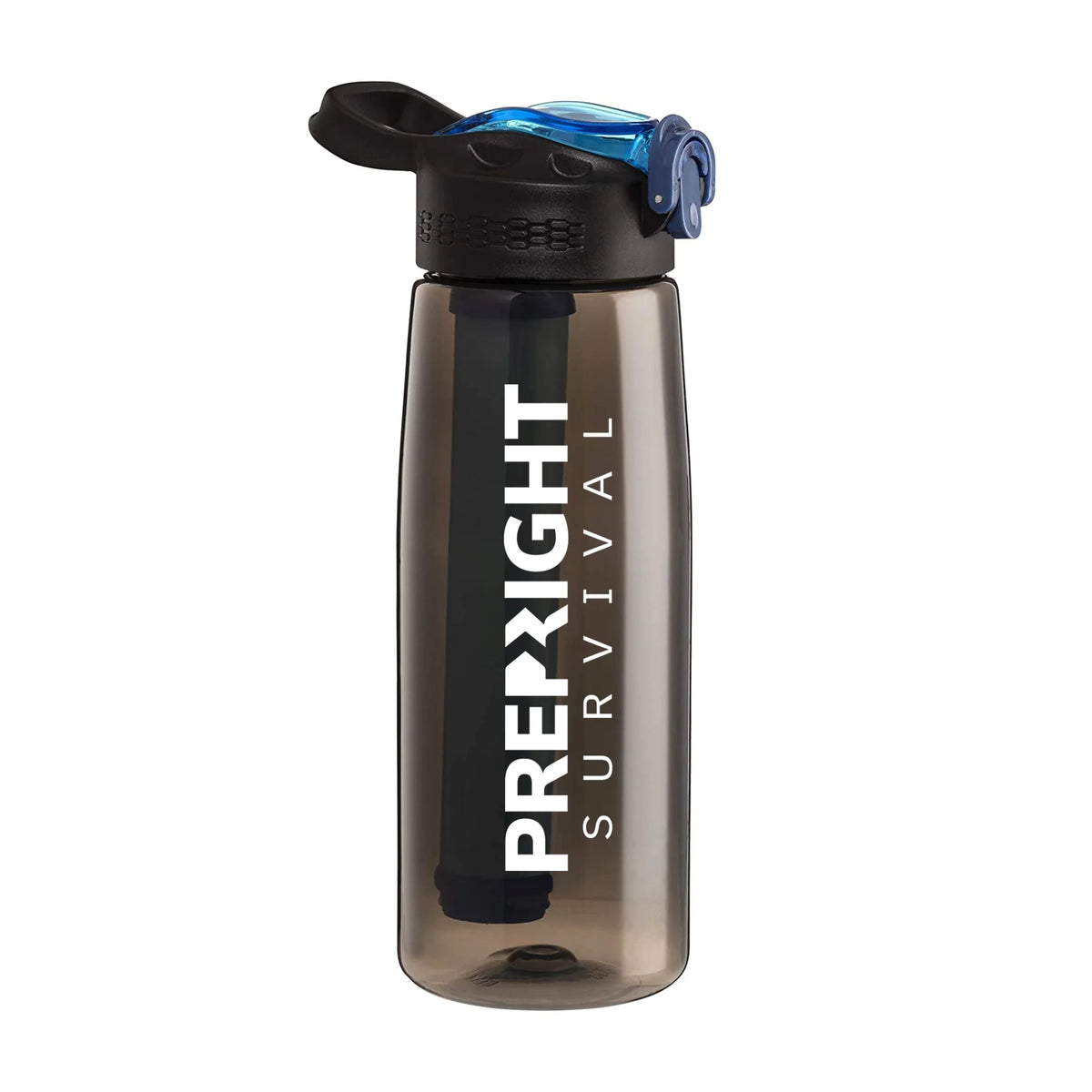 Prep-Right® Survival - 4-Stage Water Filter Bottle, Bpa-Free Water Bottle for Survival Gear, Camping, and Travel